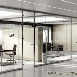 Glass demountable partition walls office integrated storage