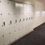 Glass front durable modern spa locker