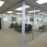 Glass office walls floor to ceiling