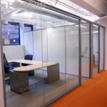 Glass offices nxtwall system swing door
