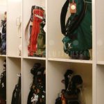 Golf bag storage cabinets course bag rental