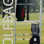 Golf bag storage racks space saver