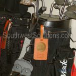 Golf bag storage racks spacesaver