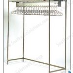 Gown rack clothing clean room wire stainless steel shelving shelf cabinet storage smock lab coat jacket
