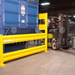 Guardrail with forklift