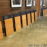 Hallway corridor university overflow folding chairs