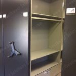Hand crank high capacity shelving cabinets