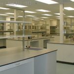 Healthcare laboratory metal storage furniture fume hood