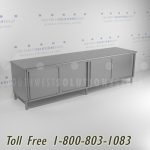 Healthcare stainless steel base cabinet storage