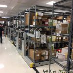 Heavy duty compact pallet mailroom racks