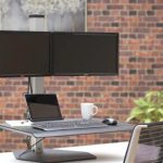 Height adjustable sit stand retrofit workstation desks