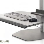 Height adjusting retrofit workstation sit stand office desks