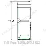 Height five bed hospital storage vertical lift