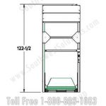 Height four bed hospital storage vertical lift