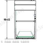 Height three bed hospital storage vertical lift