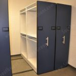 High capacity compact storage shelves