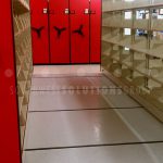 High capacity storage with moving aisles shelves seattle olympia kent