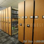 High density automatic storage medical library shelves