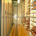 High density compact docket book shelving roller storage shelves deed cabinets