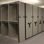 High density compact storage cabinets