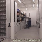 High density mechanical assist rolling shelving seattle kent olympia