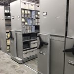 High density mobile compact shelving storage archive