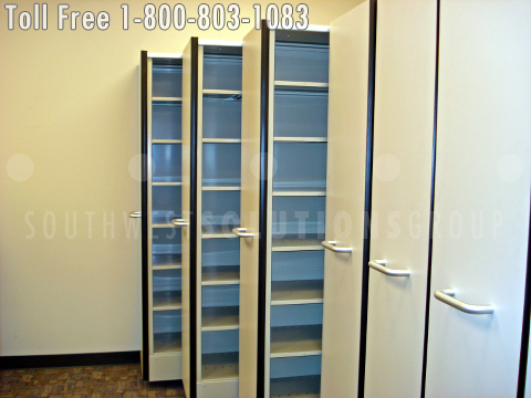 High Density Storage Shelving, Slide Out Vertical Shelves