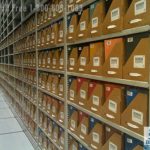 High density record box shelving