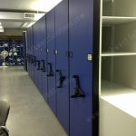 High density shelving cabinets