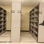 High density textbook storage mobile racks