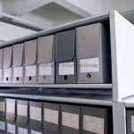 Hollinger archival box storage shelving