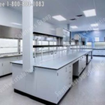 Horizontal laminar sterile compound hood pharmacy casework drug processing cabinets modular millwork workstation furniture shelving