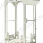 Hospital bed lift empty storage system space saving vertical rack