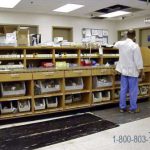 Hospital compound laboratory casework counter cabinets