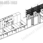 Hospital lab furniture fume exhaust hood