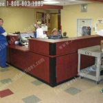 Hospital nurse station casework medical counter unit wood storage cabinet furniture dallas austin oklahoma city kansas