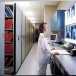Hospital radiology storage shelving xray medical shelves