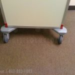 Hospital rolling case carts storage