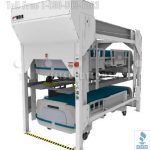Hospital stretcher bed storage system