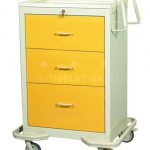 Hospital utility isolation supply cart