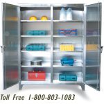 Industrial double shift stainless steel strong hold cabinet storage
