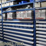 Industrial shelving drawers parts tool storage rack