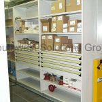 Industrial shelving roll out parts drawers texas oklahoma arkansas kansas tennessee