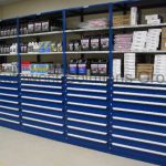 Industrial storage shelving rollout drawers texas oklahoma arkansas kansas tennessee
