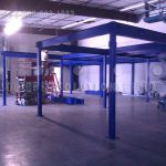 Industrial warehouse storage freestanding structural mezzanine