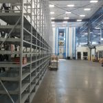 Industrial warehouse storage racking high bay system
