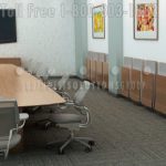 Inside conference room wall mounted seating