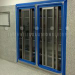 Installation surgical suite stainless steel medical supply storage