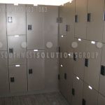 Intelligent software driven wood steel lockers day shared