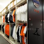 Jersey storage football gear room